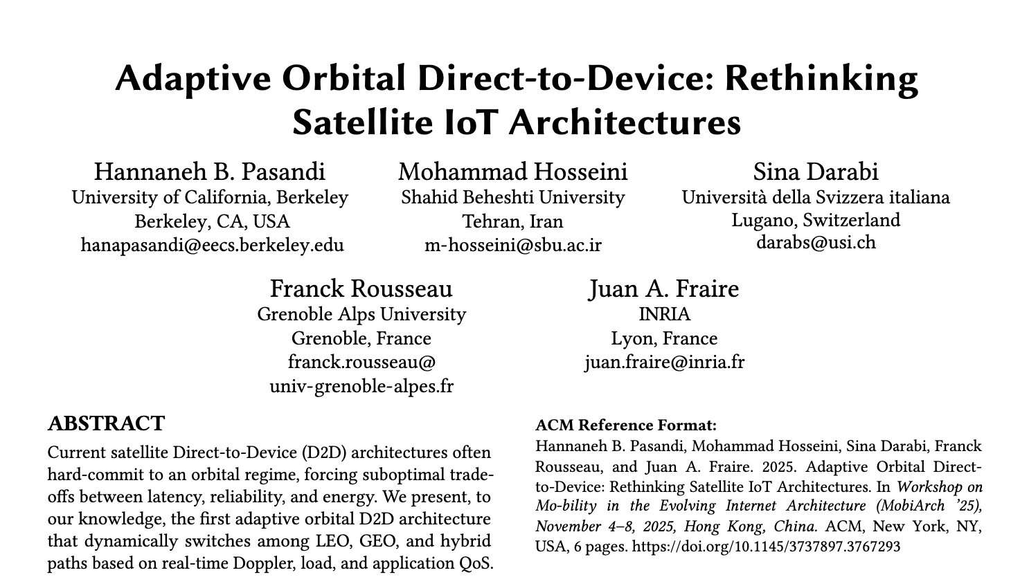 Paper by Hannah Pasandi